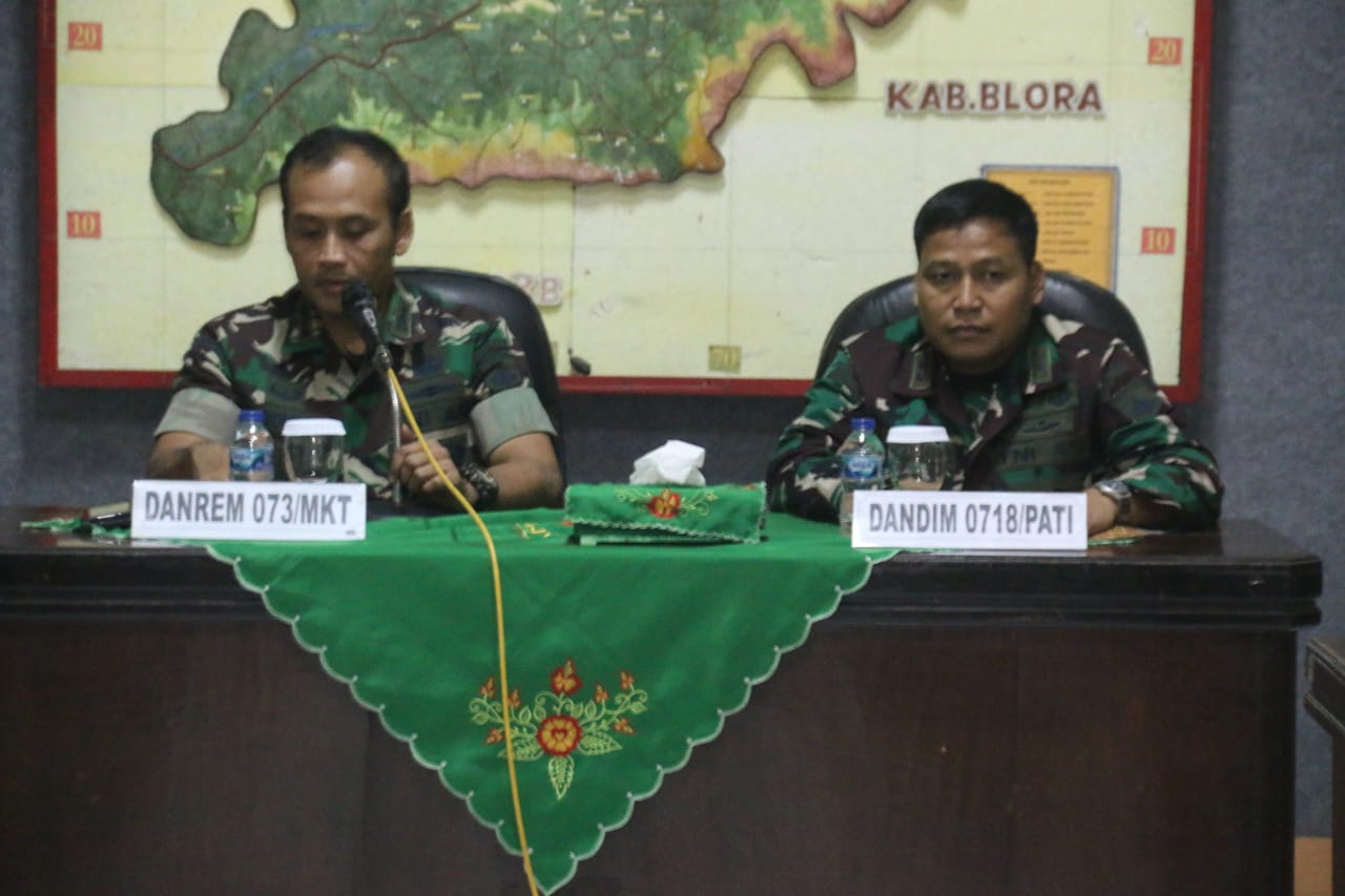 Danrem 073/Makutarama Cek Kesiapan Pengamanan Hari Raya Idul Fitri Di Kodim Pati